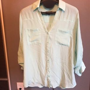 Express blouse - mint - size small